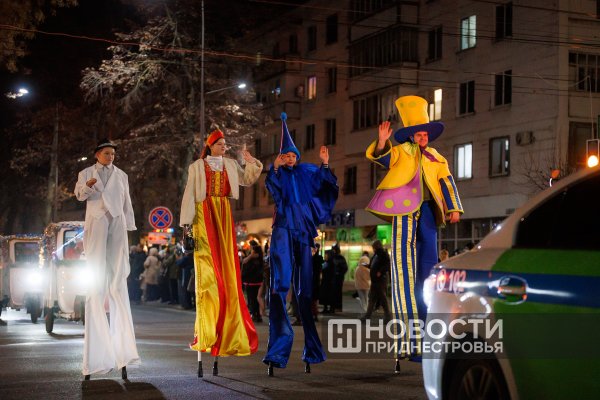 В Бендерах вспыхнули огни на главной ёлке города В Бендерах вспыхнули огни на главной ёлке города