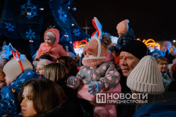 В Бендерах вспыхнули огни на главной ёлке города В Бендерах вспыхнули огни на главной ёлке города