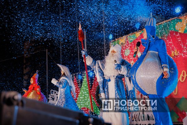 В Бендерах вспыхнули огни на главной ёлке города В Бендерах вспыхнули огни на главной ёлке города