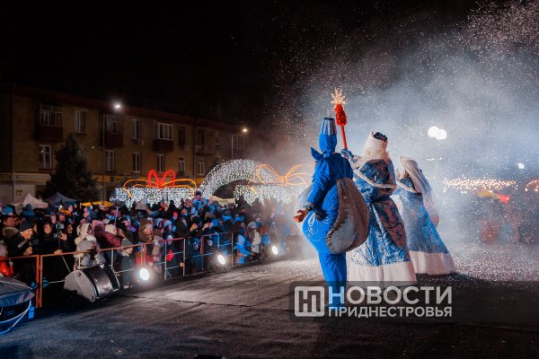 В Бендерах вспыхнули огни на главной ёлке города В Бендерах вспыхнули огни на главной ёлке города
