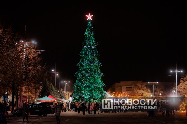 В Бендерах вспыхнули огни на главной ёлке города В Бендерах вспыхнули огни на главной ёлке города