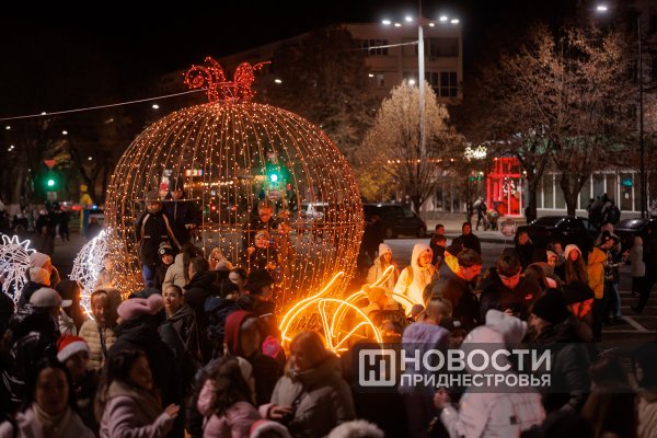 В Бендерах вспыхнули огни на главной ёлке города В Бендерах вспыхнули огни на главной ёлке города