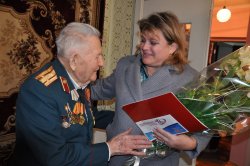 Ветерану ВОВ Георгию Панову исполнилось 96 лет